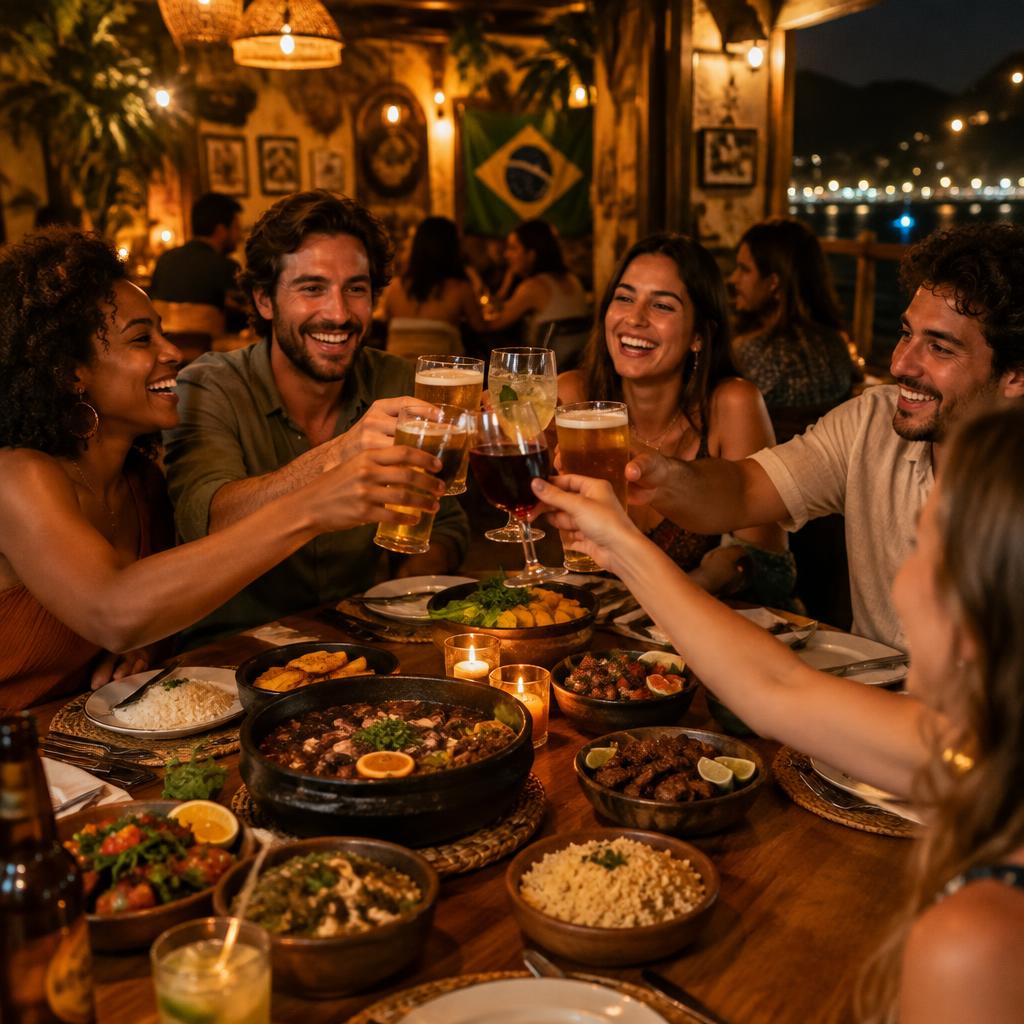 Jantar de boas-vindas ao grupo