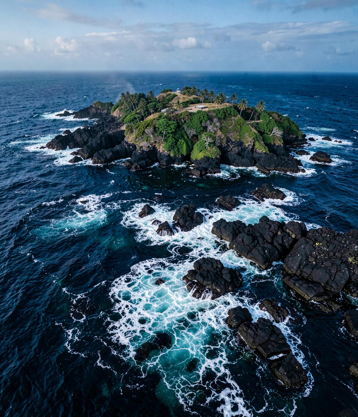 Mar de Fora e formações rochosas